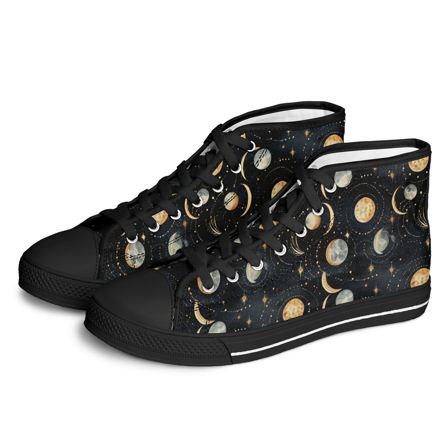 Urban Peak High Top Shoes #moon-phases #moon #space #galaxy #stars #detailed #pattern #seamless #background