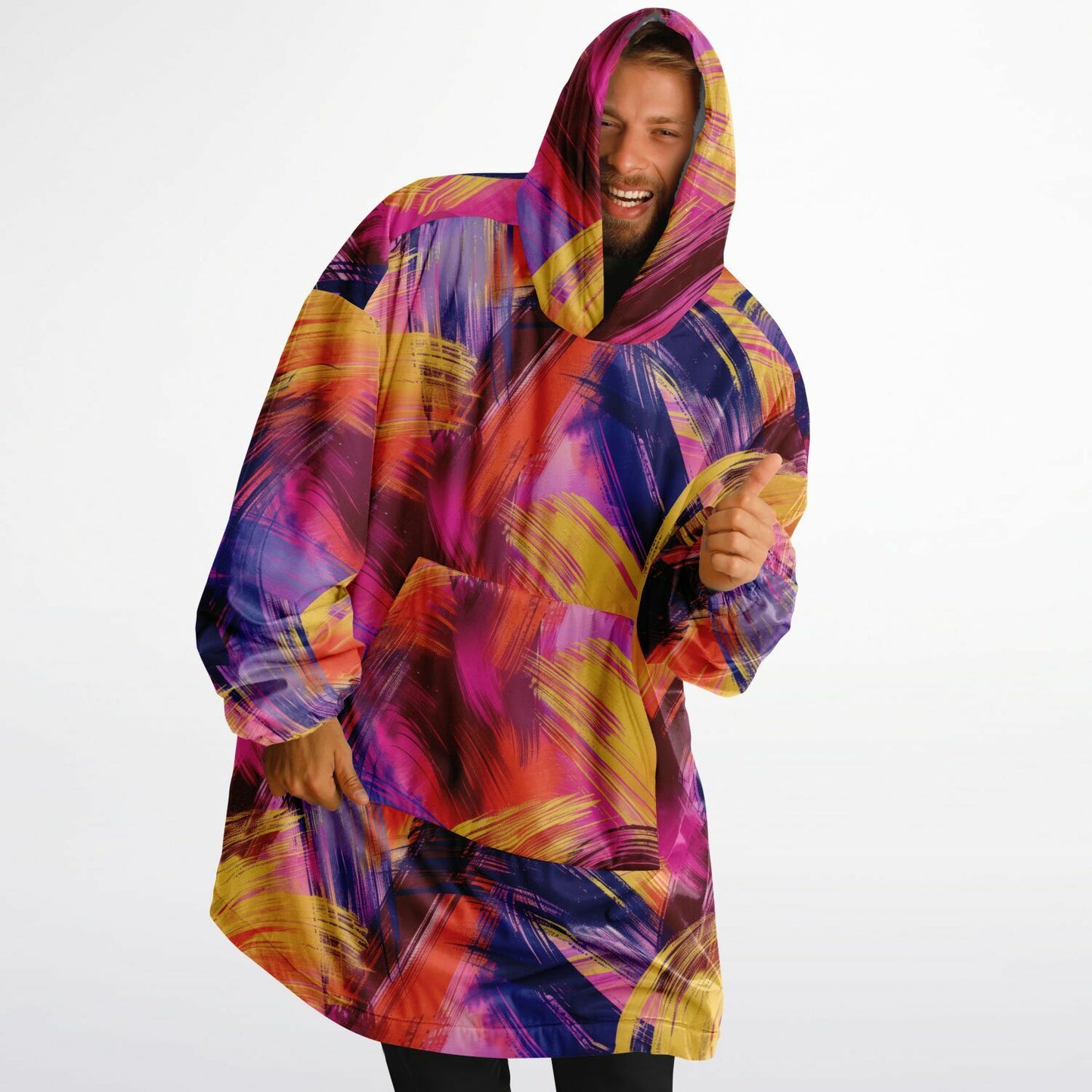 Snug Hoodie – Abstract Expressionism You Can Nap In
