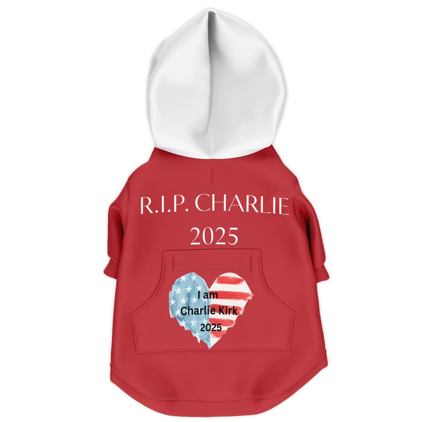 I AM CHARLIE KIRK Patriot Fashion Dog Zip-Up Hoodie