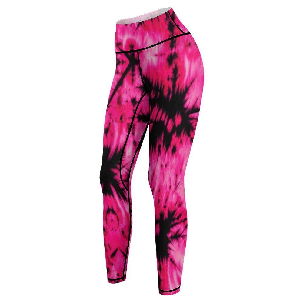 Women's Comfort Pink & Black Sports Yoga Pants