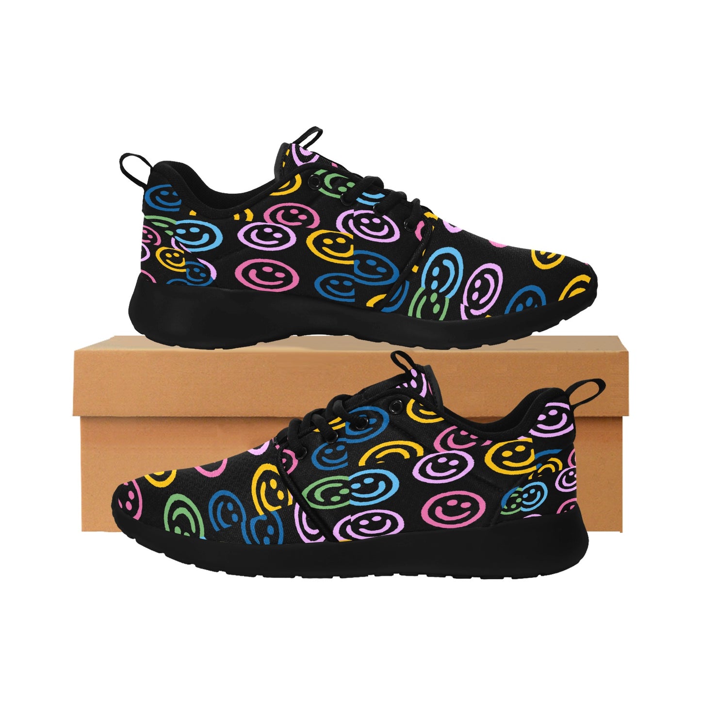 Smiley Faces Women's Pull Loop Sneakers