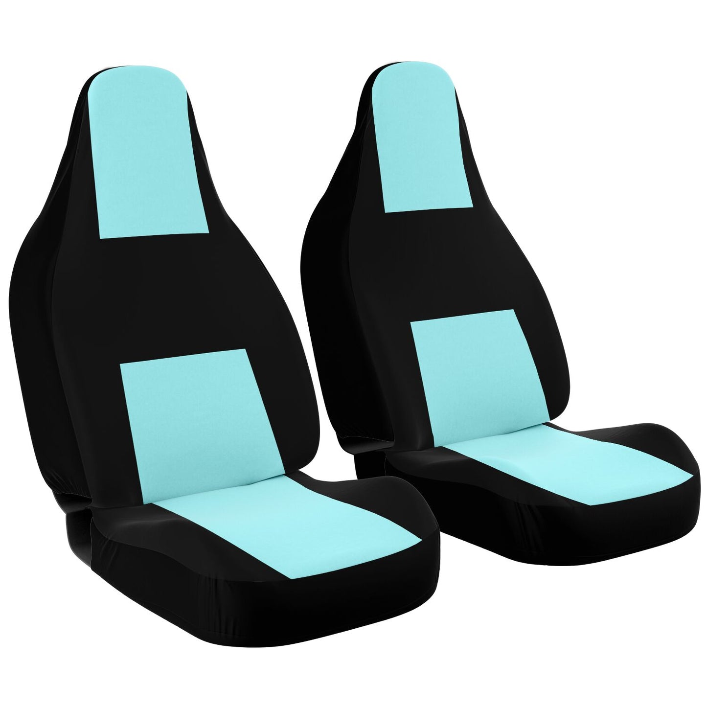 Mint Green & Black Classy Car Seat Covers – Stylish Protection for Your Car or Truck, Easy to Install Custom Design
