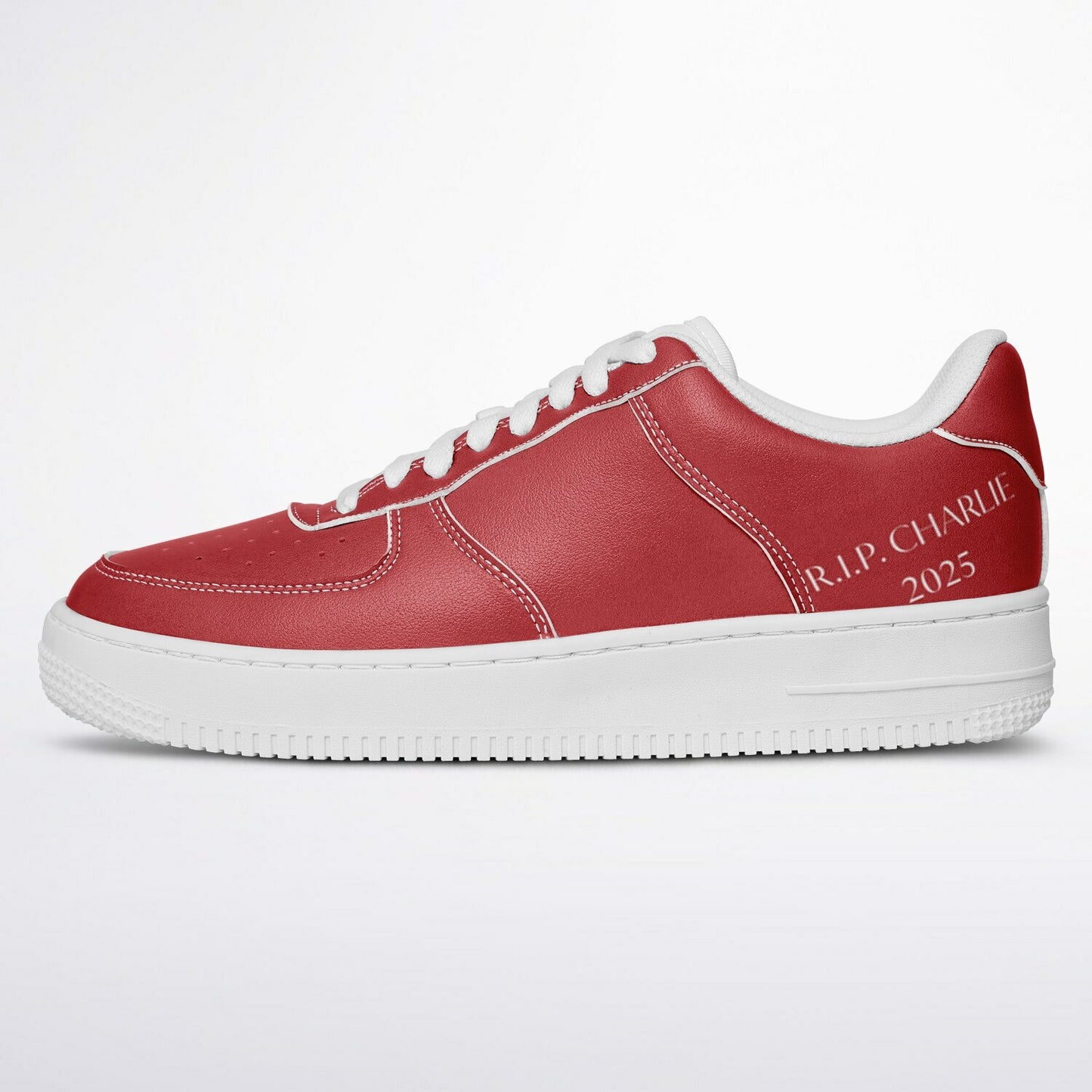 R.I.P. Charlie 2025 Red & White Core Low Shoes Patriot Christian