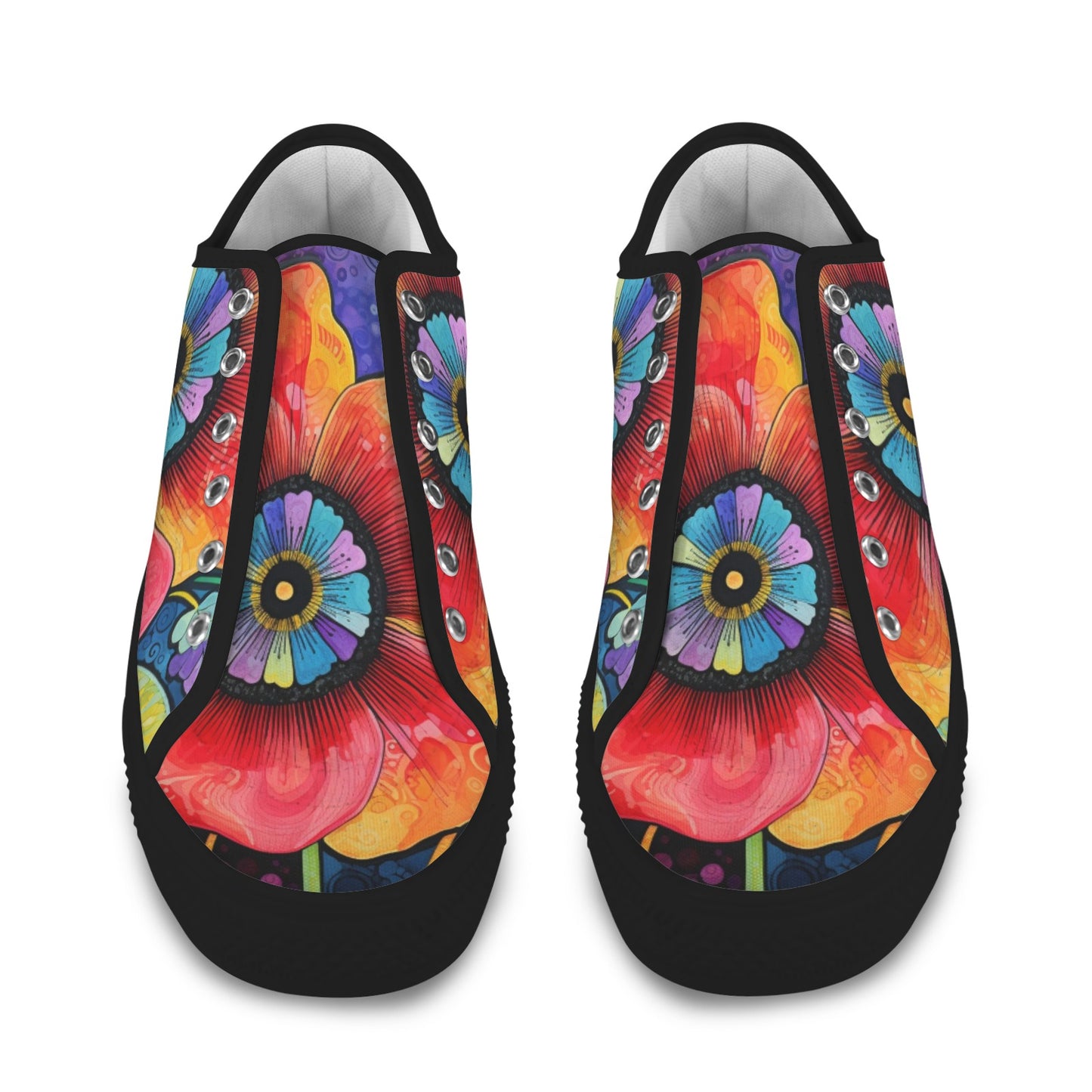 Whimsical Flower Women's Sneakers