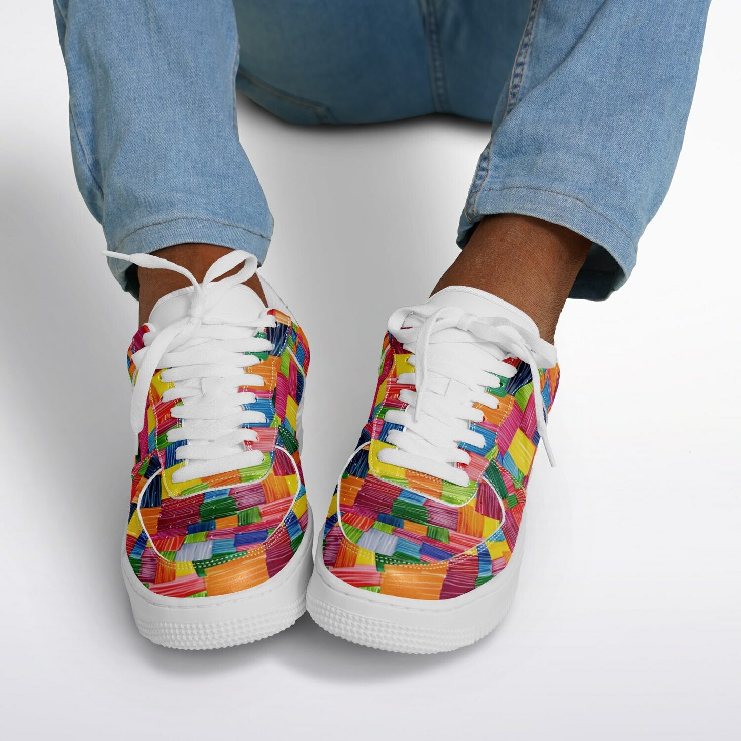 Core Low Shoes, Multi-Colored Sneakers, Custom Fashion Low Tops, Unique Artistic Streetwear