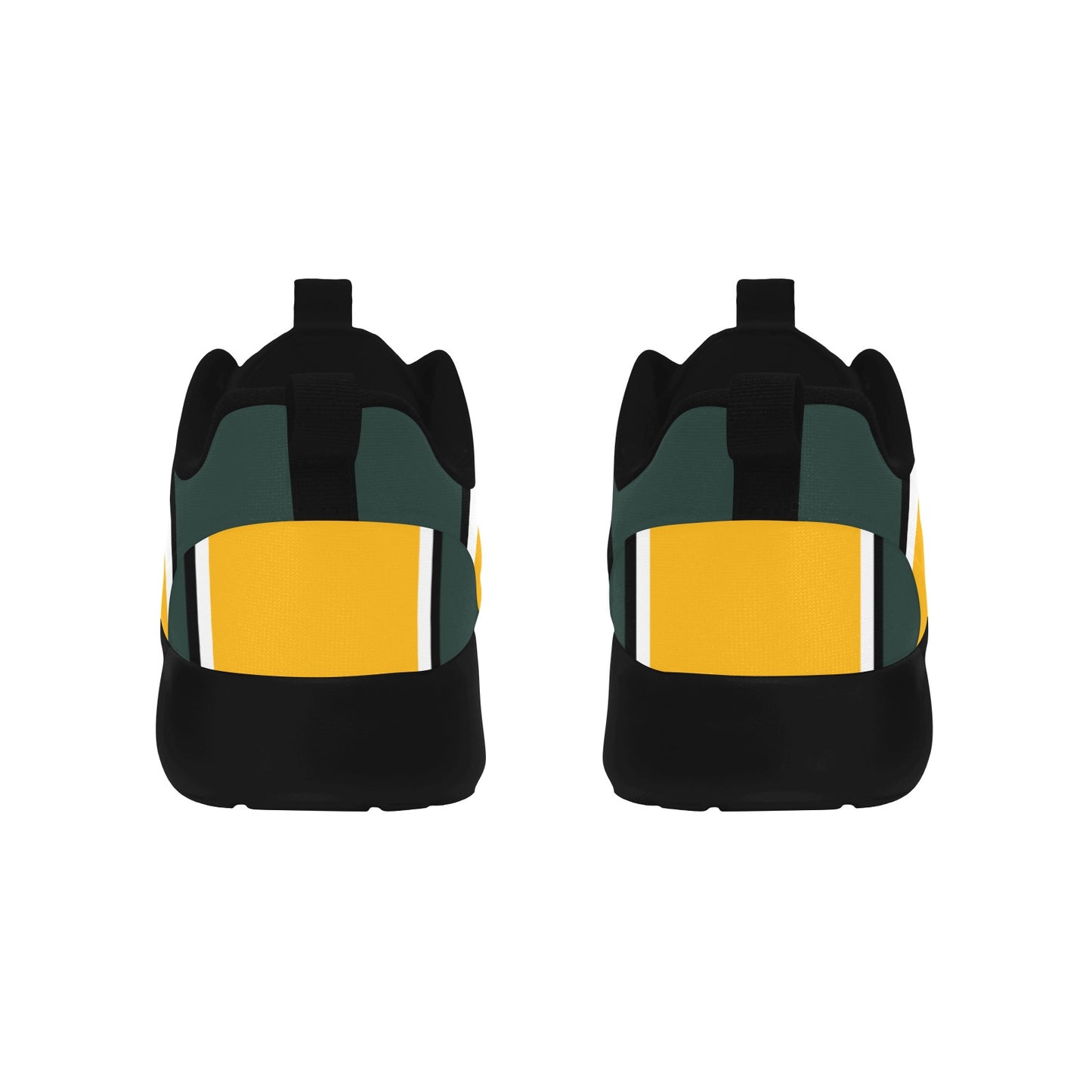 The Packer Backer Dark Green & Yellow Women's Pull Loop Sneakers