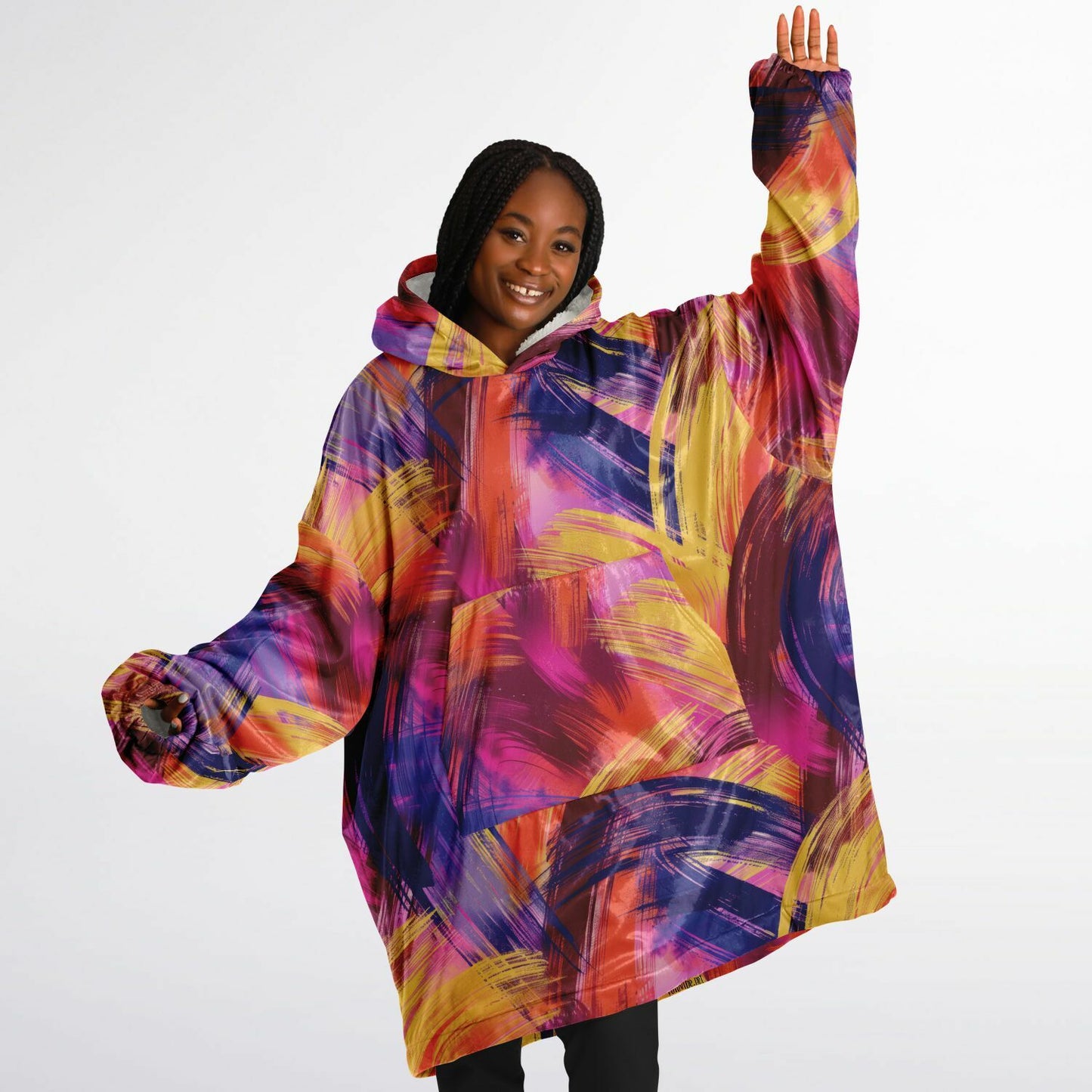 Snug Hoodie – Abstract Expressionism You Can Nap In