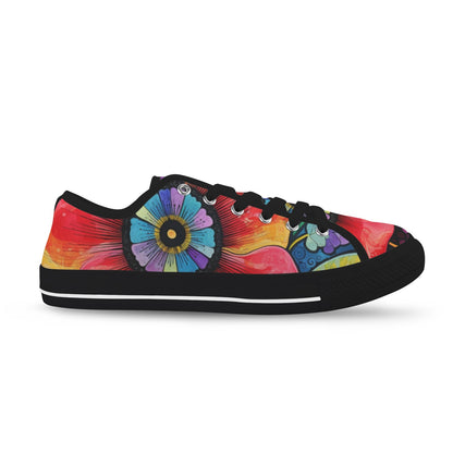 Whimsical Flower Women's Sneakers