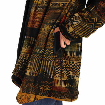 Tribal Hooded Cloak – Boho Street Style Palm Tree Coat | Boho Men Style