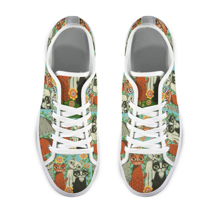 Whimsical Cats Low Top Women's Shoes