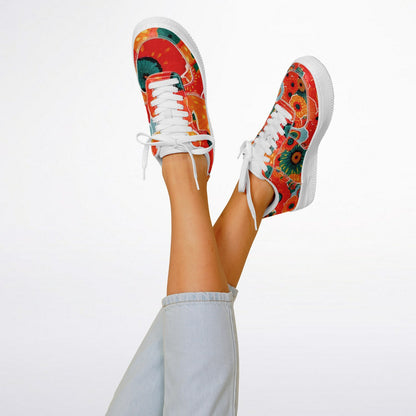 Low Top Shoes - Poppyseed Flowers