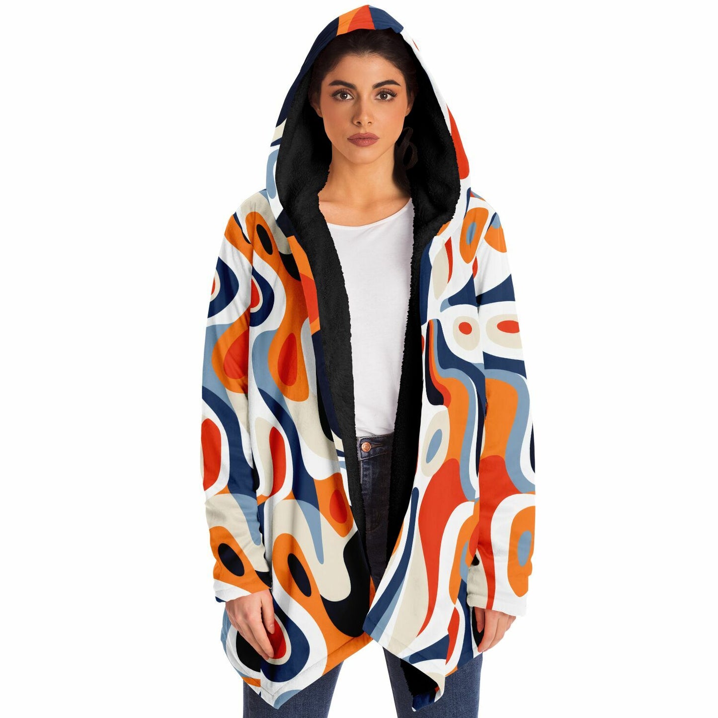 Colorful Abstract Cloak – Cozy Style with Bold Design | High Quality Custom Design