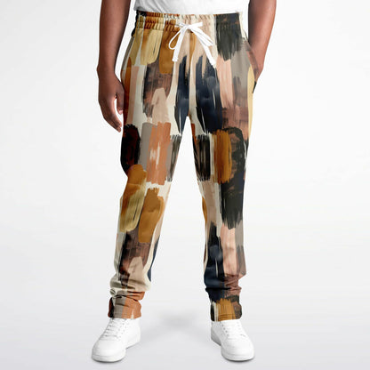 Abstract Brush-Stroke Track Pants