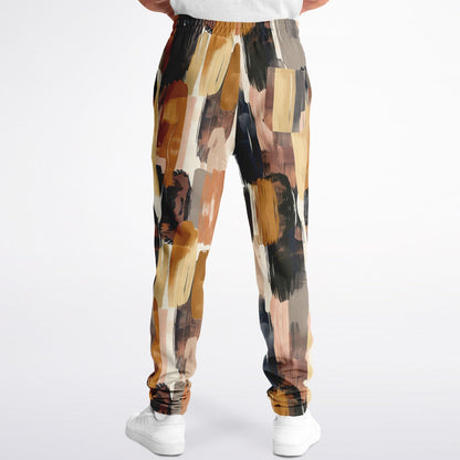 Abstract Brush-Stroke Track Pants