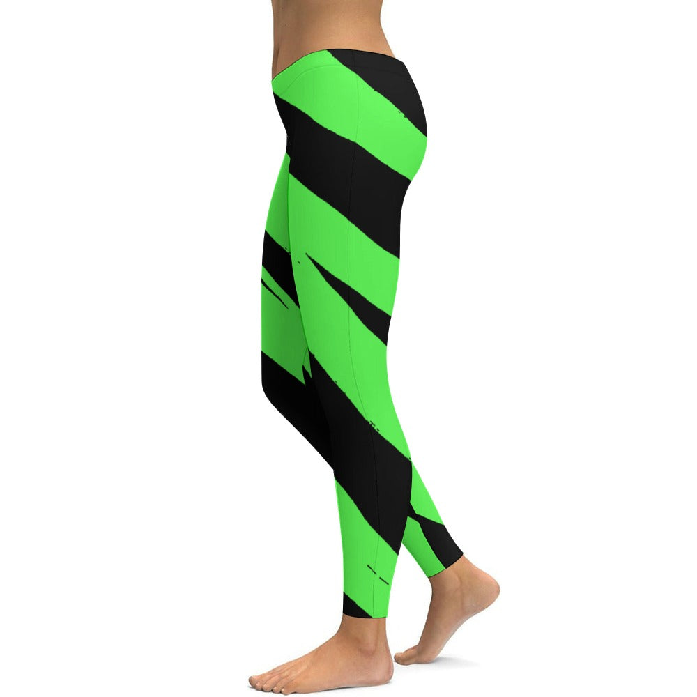 Green & Black Soft Ladies Yoga Pants