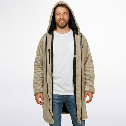 Long Zipper Fleece Hooded Sweatshirt | Maxi Hoodie | Lined Extra Long | Alternative Hoodie  copy