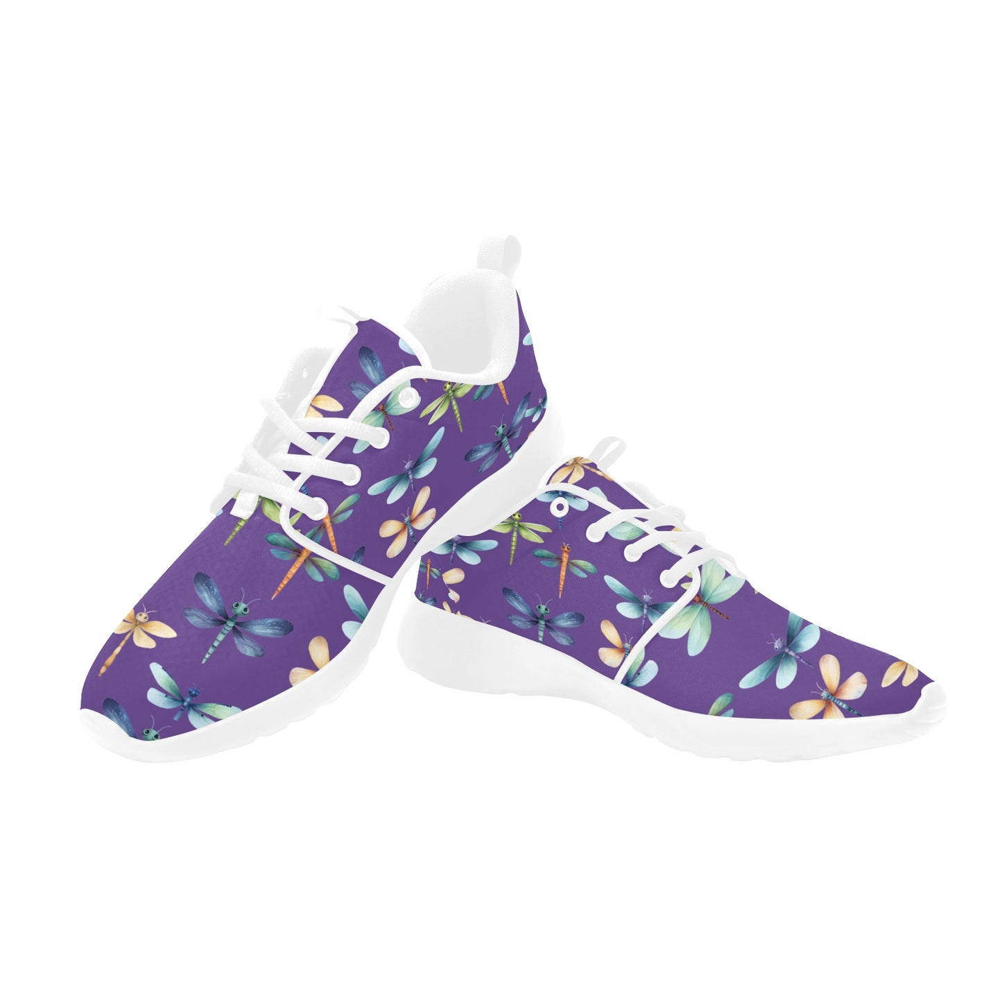 Dragonfly Women's And Children's Sneakers, Dragonflies Shoes Art, White Black High Low Top Shoes, Graphic Design Shoes, Custom Sneakers