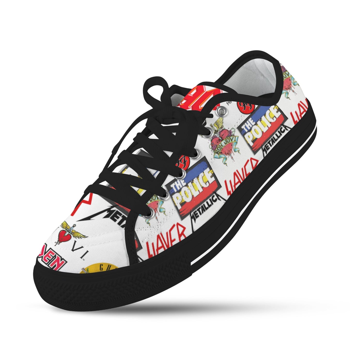 Yolo Vibe Shoes 80's 90's band classics Hand Detailed Men's ANY size