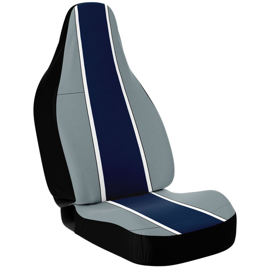 Navy & Silver Car Seat Covers – Durable Trendy-Inspired Auto Accessories