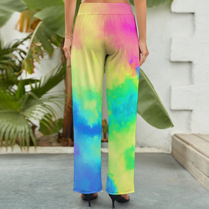 Women's Wide Leg Tie Dye Comfort Pants
