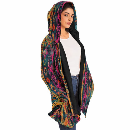 Bohemian Cloak – Vibrant Tribal Geometric Tapestry Design BOHO Style Custom Design