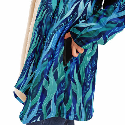 Boho Men Style Cloak Boho Mom Style Blue & Green