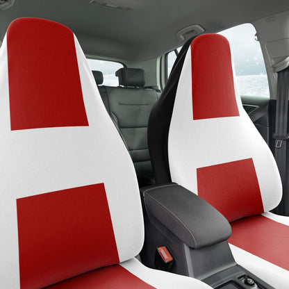 White & Ruby Red Car Seat Covers – Elegant Two-Tone Design  Quality Made Custom Design copy