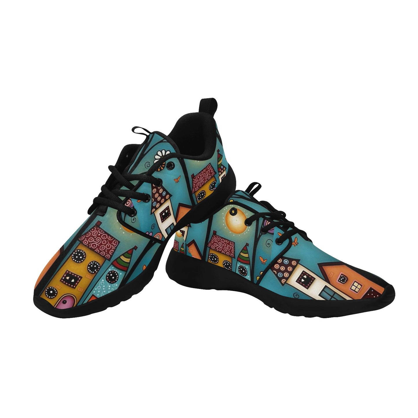 Women's Whimsical House Sneakers
