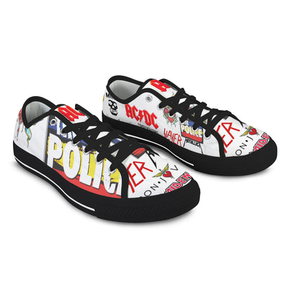Yolo Vibe Shoes 80's 90's band classics Hand Detailed Men's ANY size