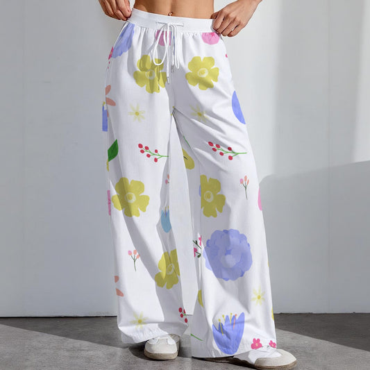 All-Over Print Women's High-Stretch Casual Pants|290GSM