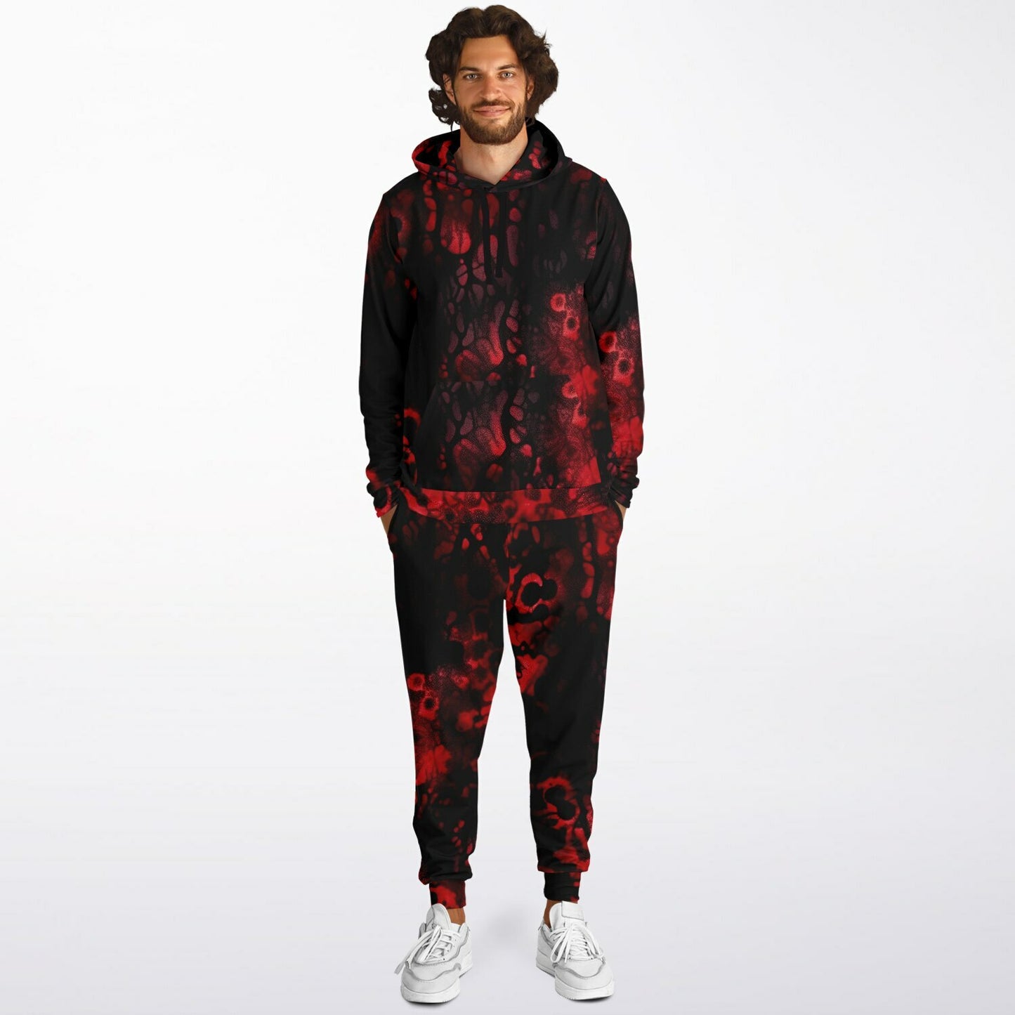 Athletic Hoodie & Jogger #swirls#inks#watercolor#seamless#hippie#abstract#fabric#bleach#dye#tie#tie-dye