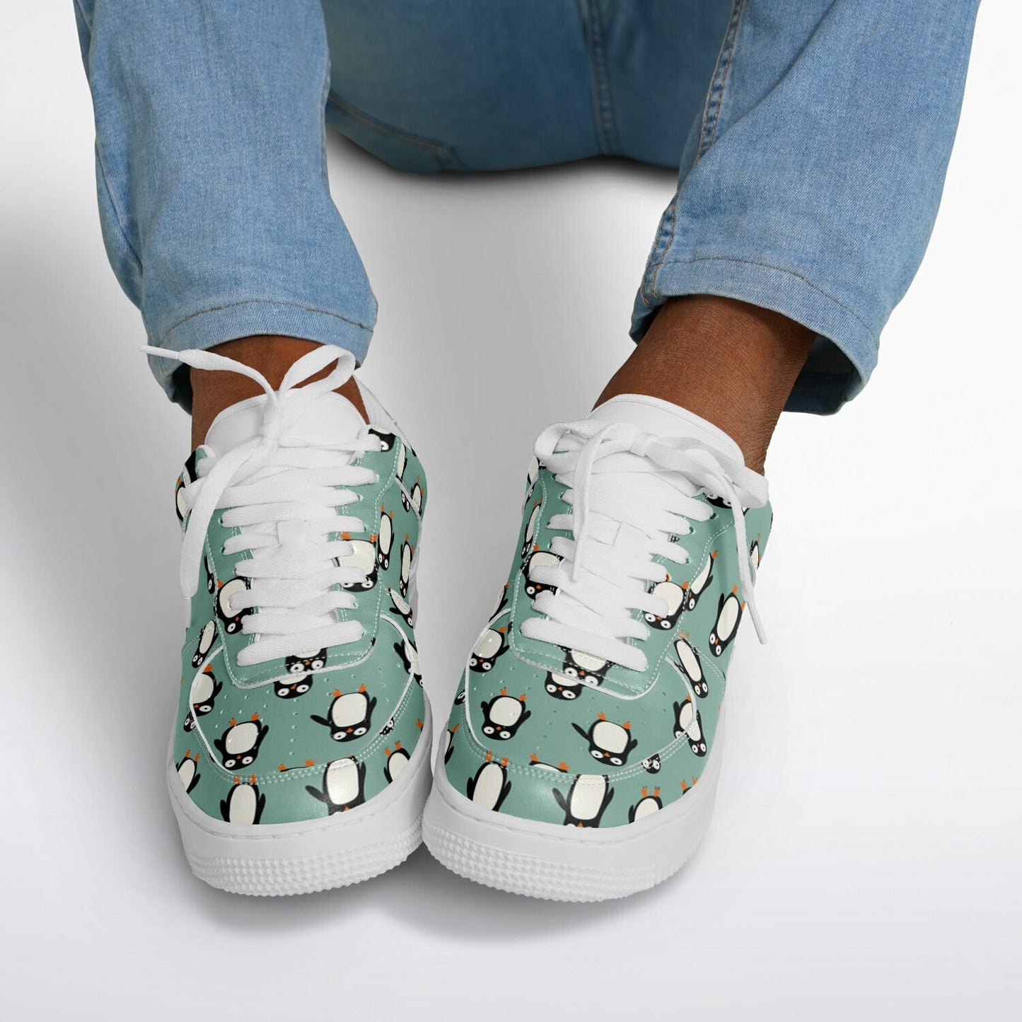Core Low Shoes | Cute Penguin Pattern with Playful Wildlife Design