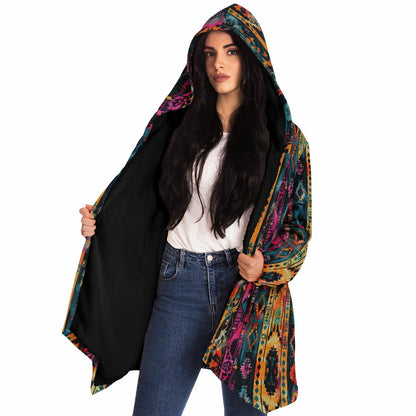 Bohemian Cloak – Vibrant Tribal Geometric Tapestry Design BOHO Style Custom Design