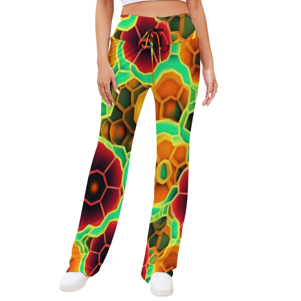 Straight Lace-Up Yoga Pants