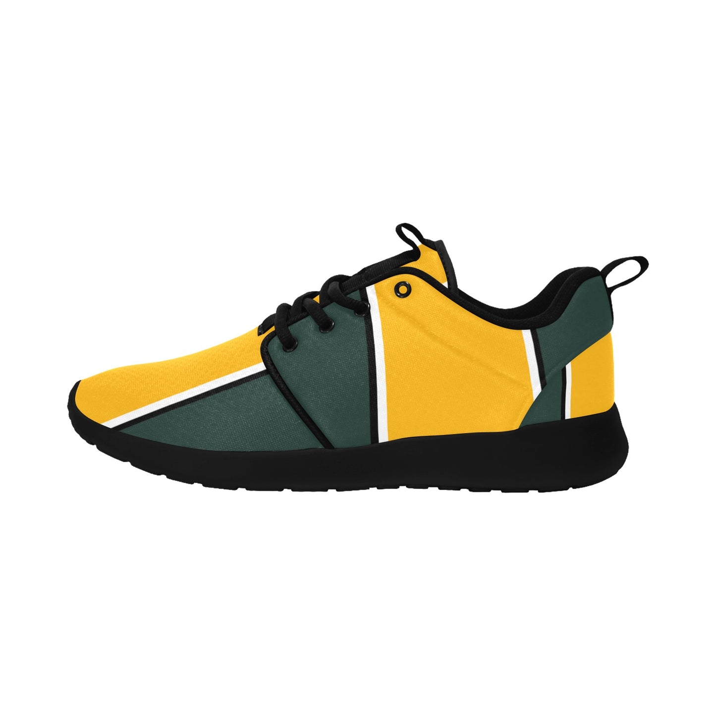 The Packer Backer Dark Green & Yellow Women's Pull Loop Sneakers