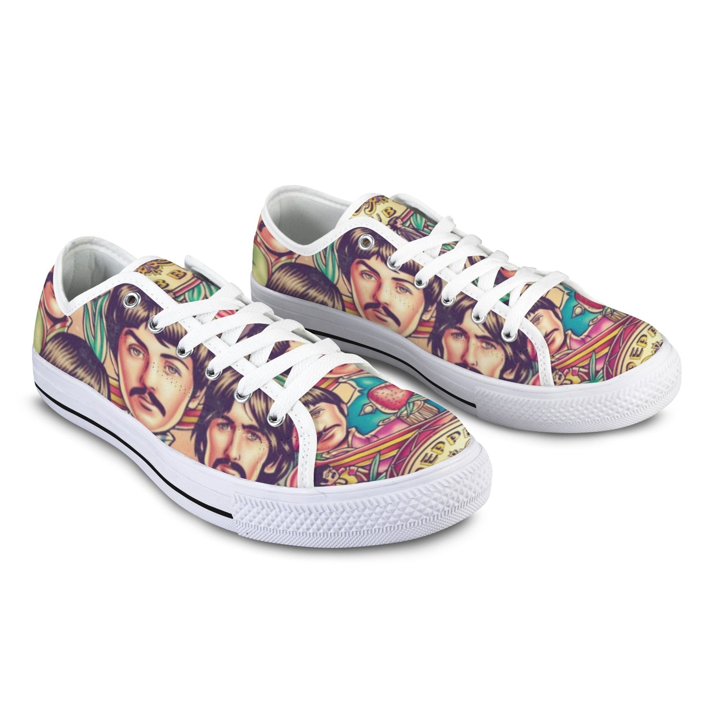 Beatles Sargent Pepper Low Top Women's Shoes