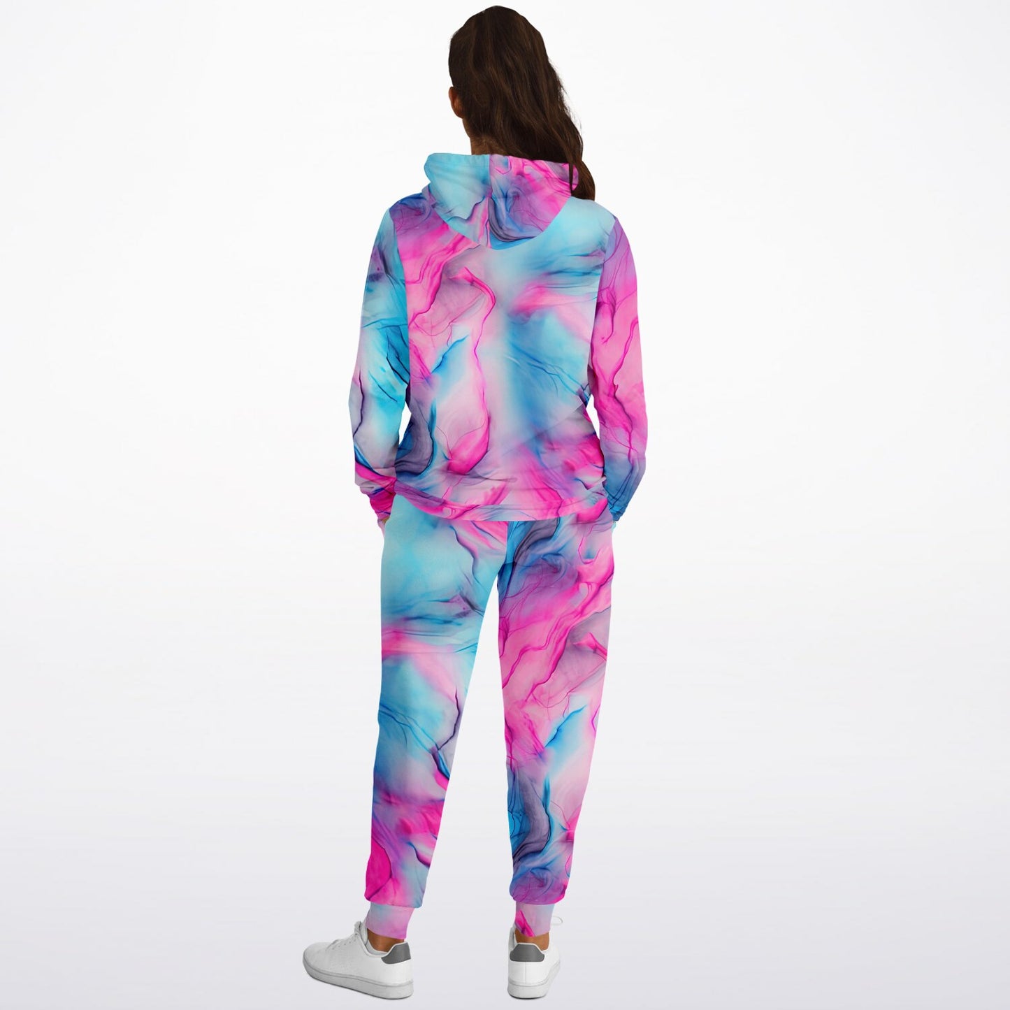 Tie Dyed Fashion Fit Sweatsuit | Hoodie Crew and Jogger Sweatpants Hoodie & Jogger - #swirls#inks#watercolor#seamless#hippie#abstract#fabric#bleach#dye#tie#tie-dye