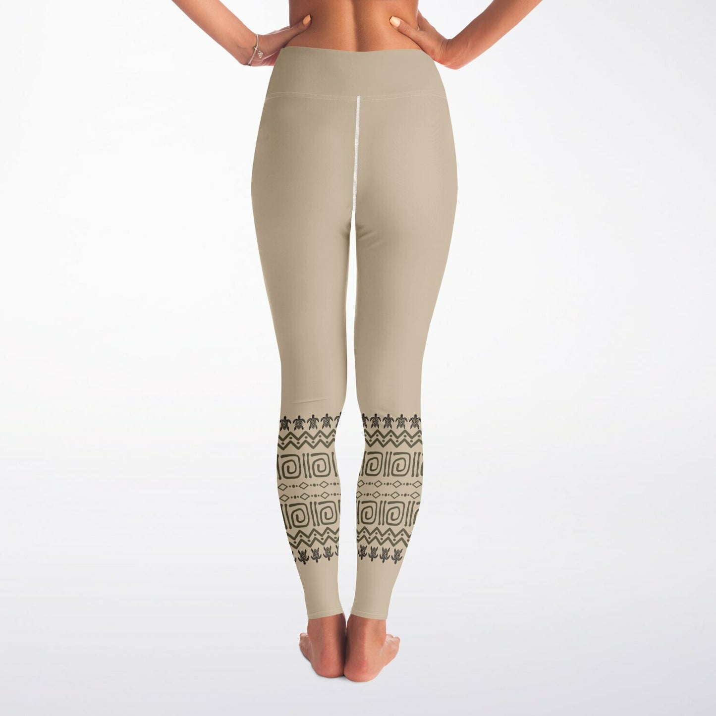 Boho Tribal Yoga Leggings – Full Length Festival Pants, Hand Block Print Yoga Trousers & Activewear copy copy
