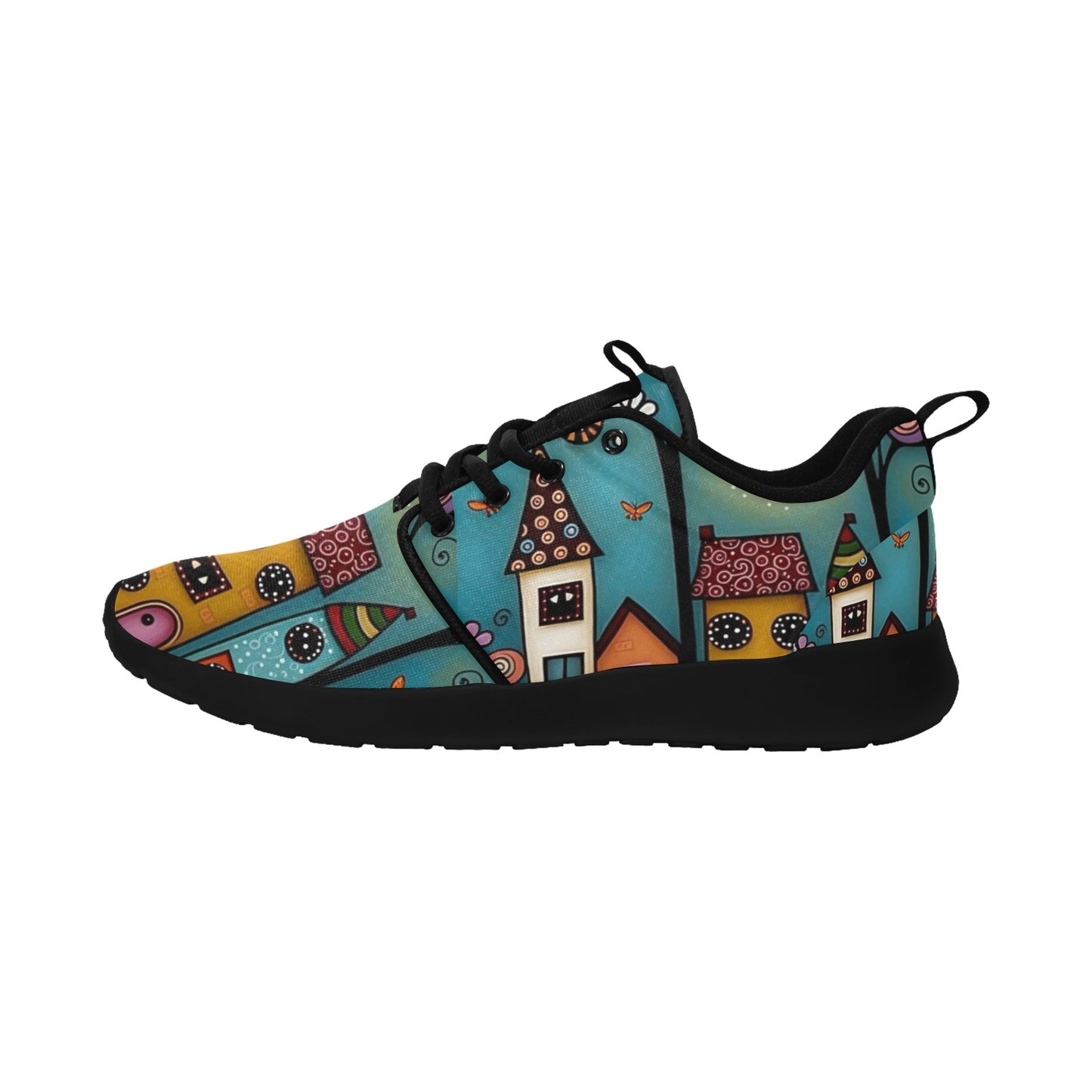 Women's Whimsical House Sneakers