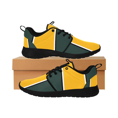 The Packer Backer Dark Green & Yellow Women's Sneakers