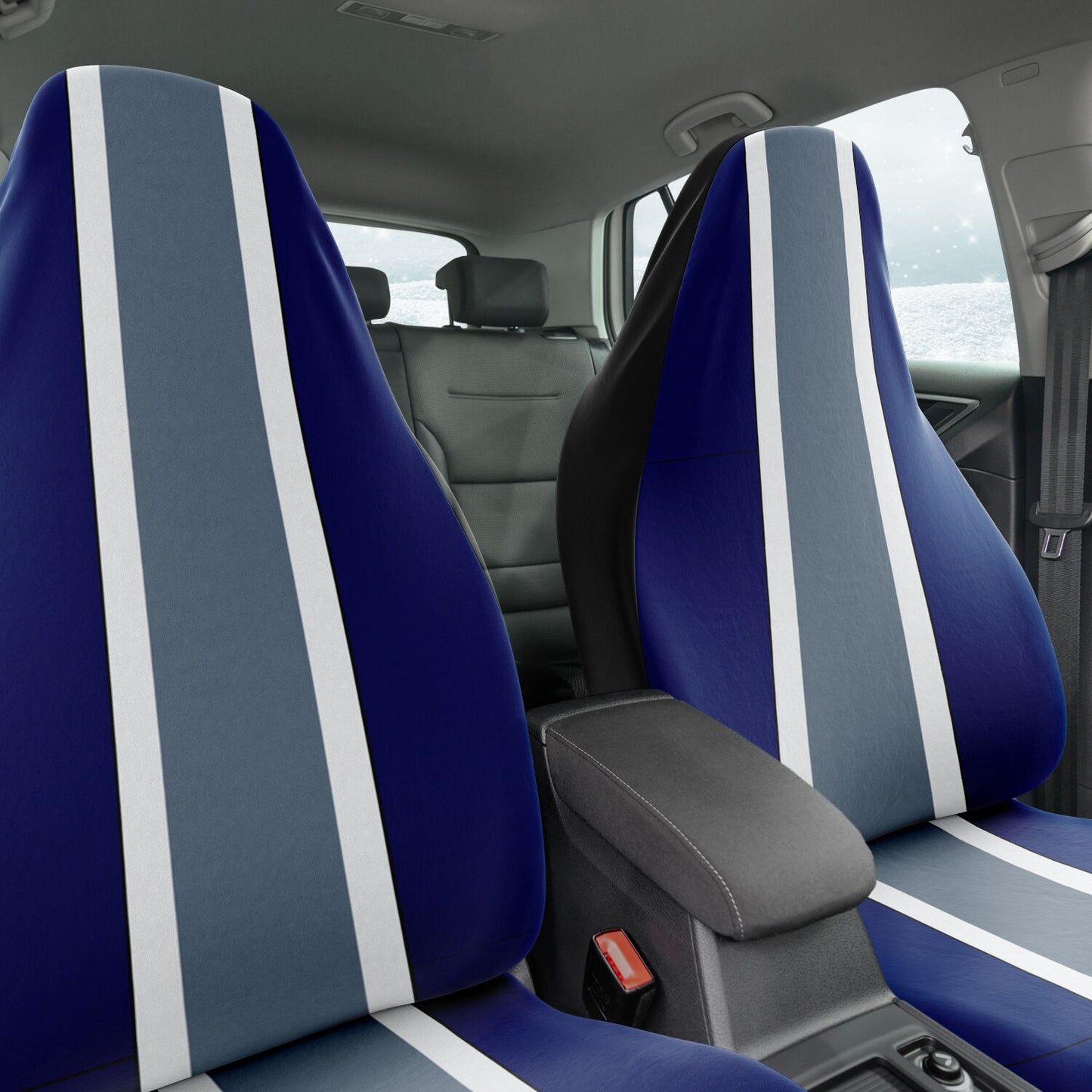 Chill Royal Blue, White & Gray Car Seat Covers – Sleek Modern Ride  Great Gift Unique Gift Supurb Quality