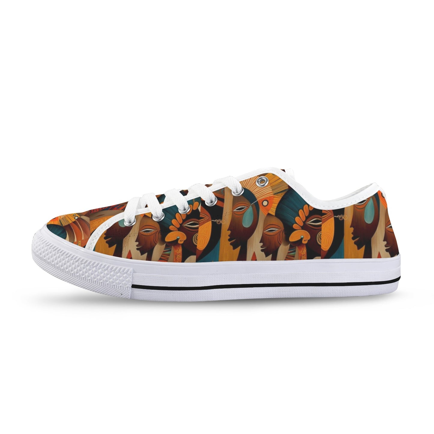 African Art  Low Top Women's Shoes