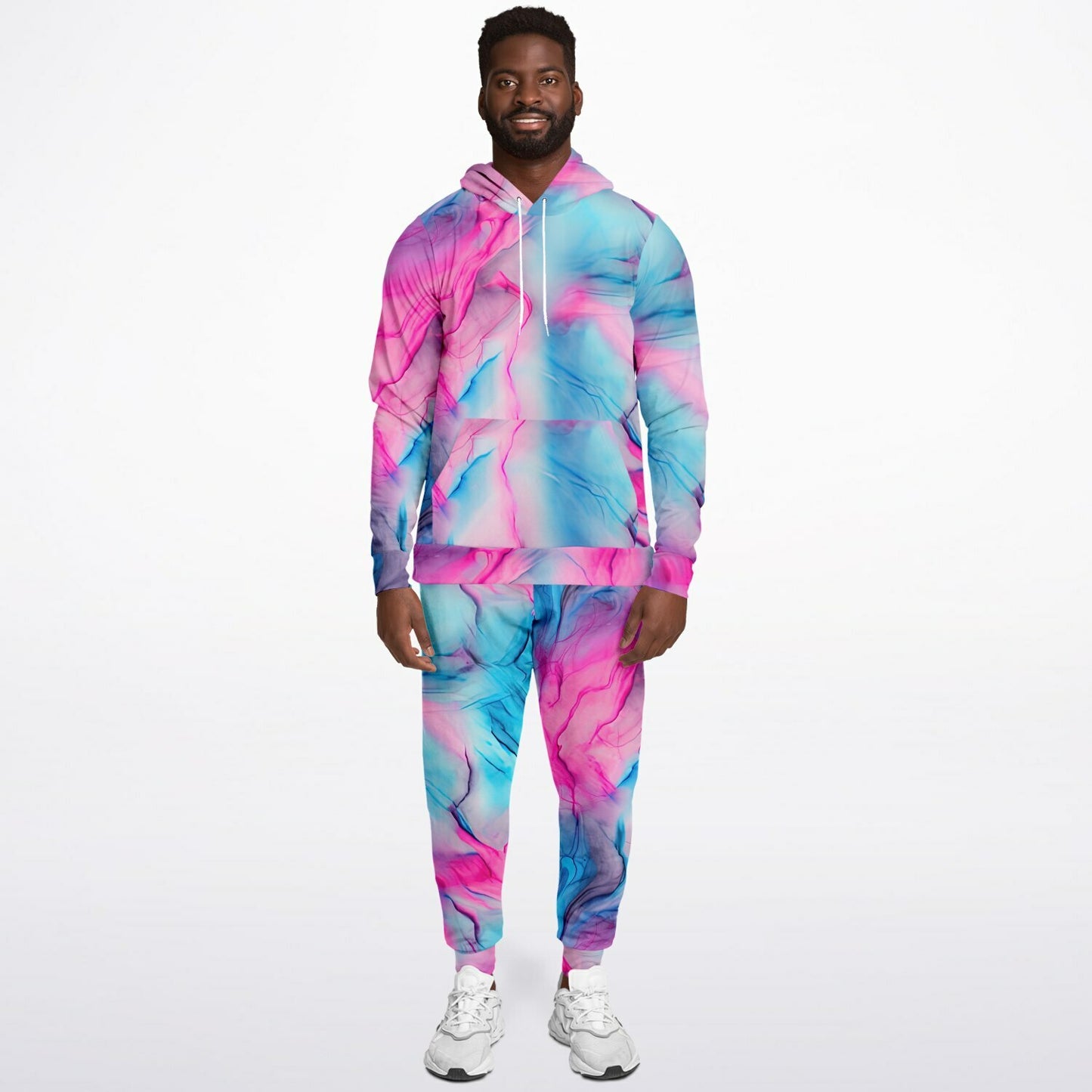 Tie Dyed Fashion Fit Sweatsuit | Hoodie Crew and Jogger Sweatpants Hoodie & Jogger - #swirls#inks#watercolor#seamless#hippie#abstract#fabric#bleach#dye#tie#tie-dye