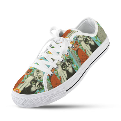 Whimsical Cats Low Top Women's Shoes