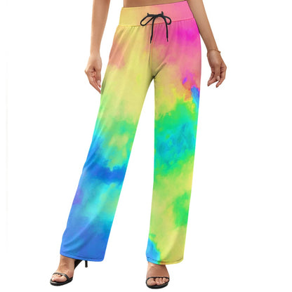 Women's Wide Leg Tie Dye Comfort Pants