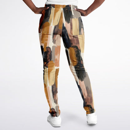 Abstract Brush-Stroke Track Pants