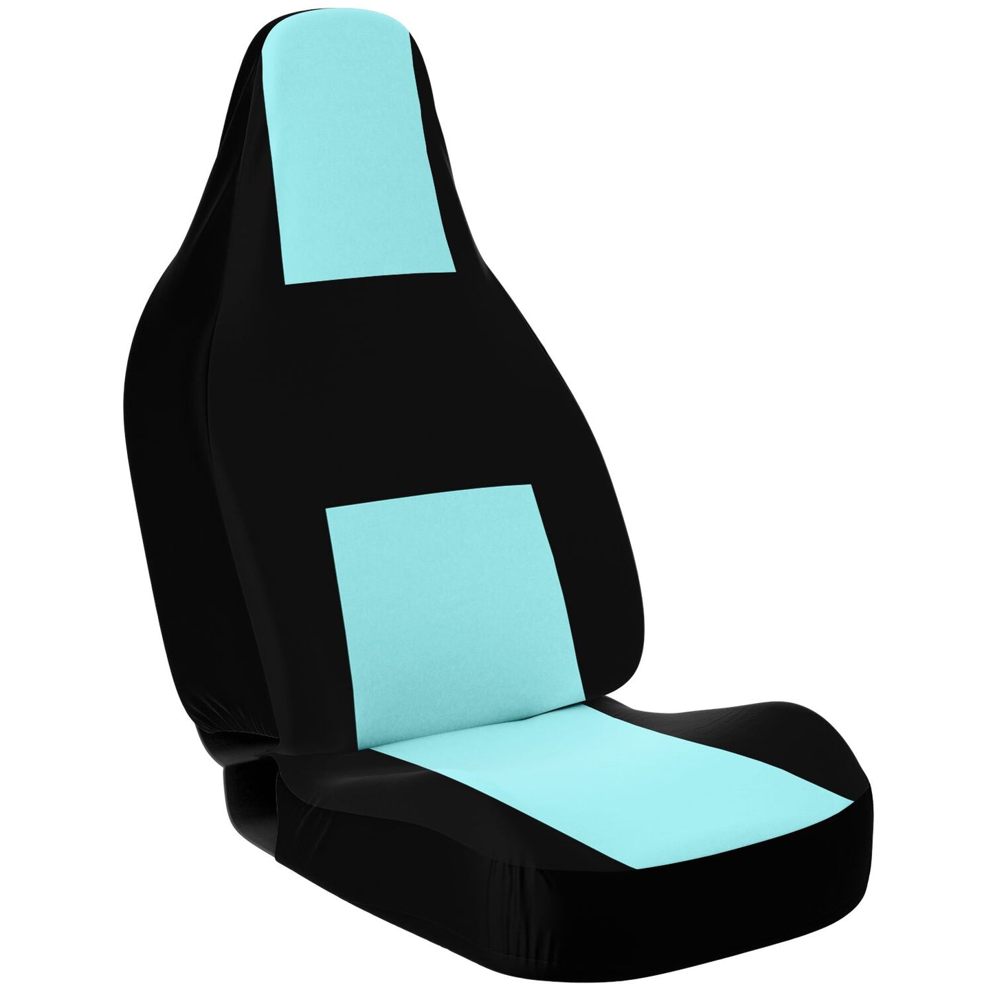 Mint Green & Black Classy Car Seat Covers – Stylish Protection for Your Car or Truck, Easy to Install Custom Design