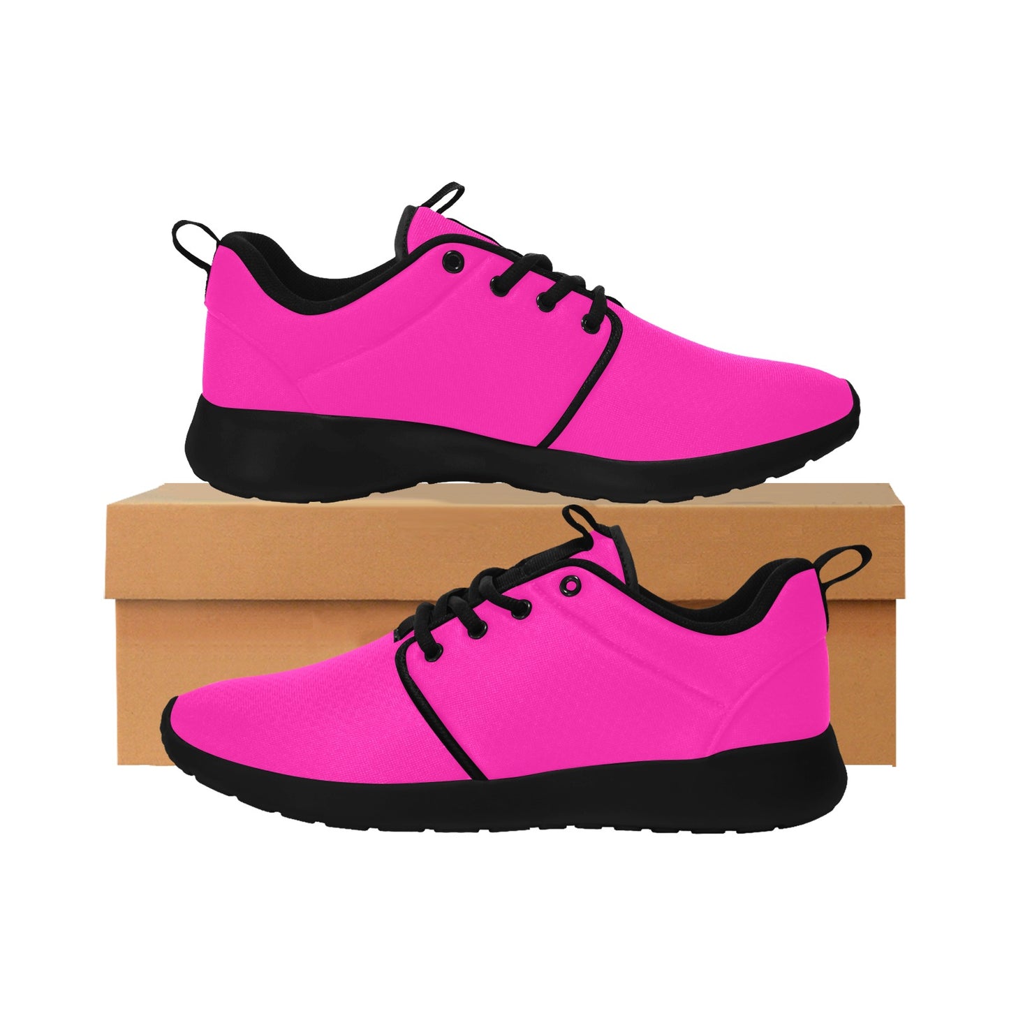 Women's Pink & Black Sneakers
