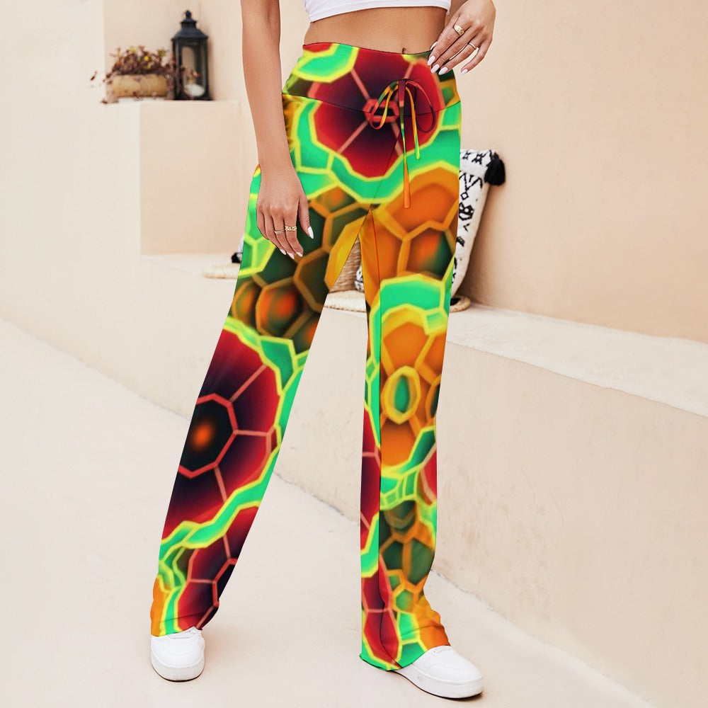 Straight Lace-Up Yoga Pants