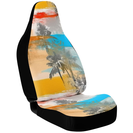 Tropical Watercolor Car Seat Cover – Palm Tree Vibes Trendy and Unique Design